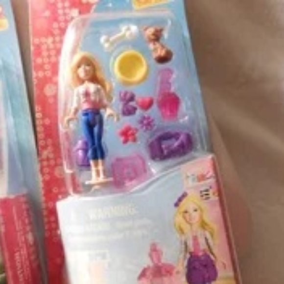 Barbie Mega Bloks Playsets Puppy Pals and Fashion Model - Picture 2 of 7